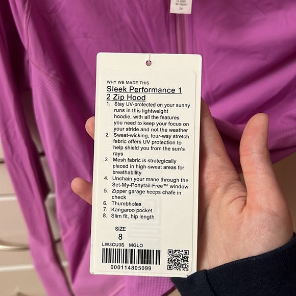 Sleek performance 1 2 Zip Hood - Picture 4 of 4